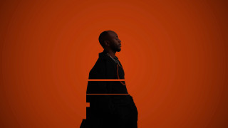 Man black suit red background 3 - a black suit free wallpaper