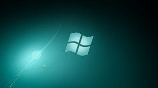 Computer screen window flower image - dark background free wallpaper