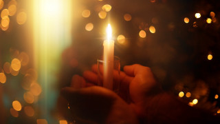Candlelight magic bokeh christmas lanterns - the background and a blurry background free wallpaper