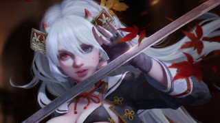 White hair crown sword leaf - a crown free wallpaper