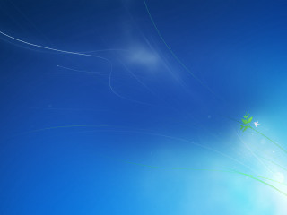 Blue sky green star minimalist - chiho aoshima free wallpaper