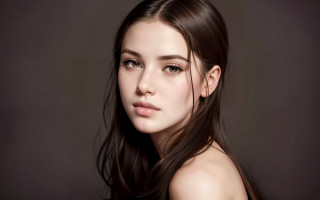 Elina karimova long hair black - shaded free wallpaper