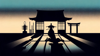 Person gate pagoda ukiyoe comic - a gate free wallpaper