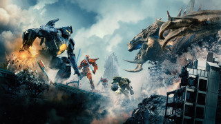 City robot battle poster mecha - antipodean free wallpaper