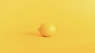 Lemon yellow background minimalist moon - a lemon free wallpaper