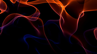 Black background red blue smoke - abstract art free wallpaper