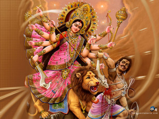 Woman riding lion man background - a painting of a woman free wallpaper