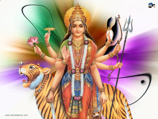 Woman tiger back flower hand - a painting of a woman free wallpaper
