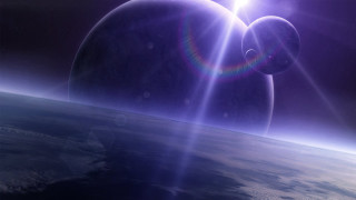 Space station rainbow earth horizon - a space station free wallpaper