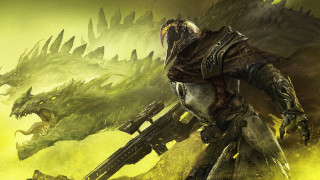 Man suit gun dragon demon - a dragon and a demon free wallpaper