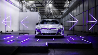 Car garage purple lights white - a car free wallpaper
