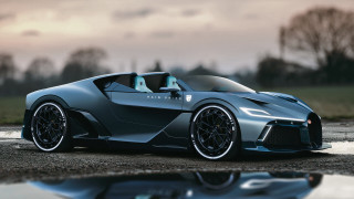 Silver sports car wet road 2 - a wet road next free wallpaper