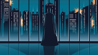Batman city skyline night starry - a batman free wallpaper