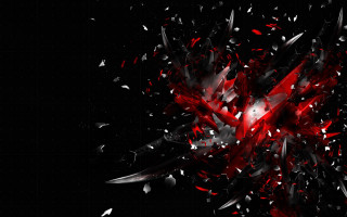 Abstract red black fireworks astronaut - abstract background free wallpaper