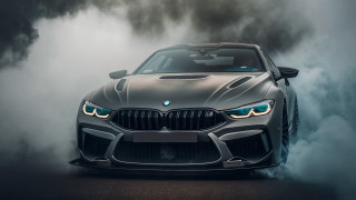Bmw sports car smoke hood - sinister free wallpaper