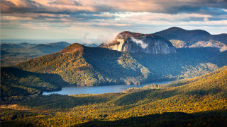 Mountain lake clouds sky range 2 - douglas shuler free wallpaper