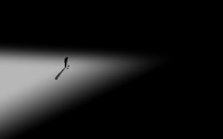 Dark walking light shadow minimalism - a shadow free wallpaper