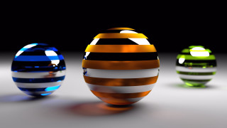 Three colorful striped eggs table - a table together free wallpaper