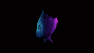 Blue face purple hair cartoon - a blue face free wallpaper