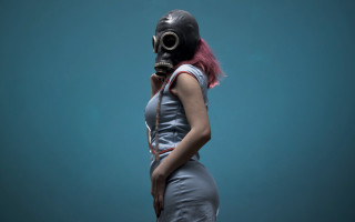 Gas mask dress cigarette elsa - elsa bleda free wallpaper