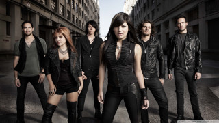 Group people street black dress - a street next free wallpaper