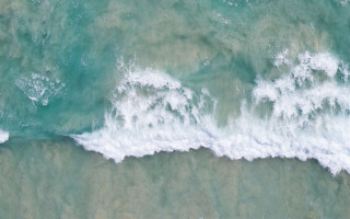 Ocean wave shore green blue - ocean free wallpaper