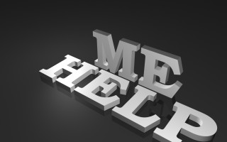 Mrp 3d text white black - an ambient occlusion free wallpaper for desktop