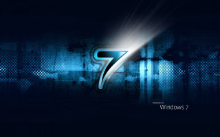Blue wallpaper number seven light - a number seven free wallpaper