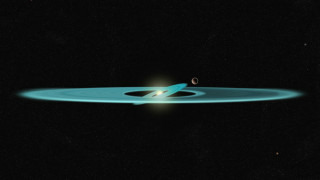 Black hole blue ring background - a blue ring free wallpaper