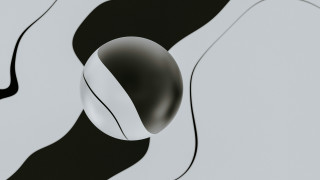 Computer mouse geometric abstract greyscale - cinema 4 d free wallpaper
