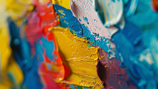 Colorful waterdrops abstract painting bokeh - a colorful painting free wallpaper