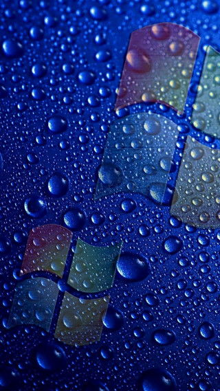 Blue surface water droplets windows - aquirax uno free wallpaper