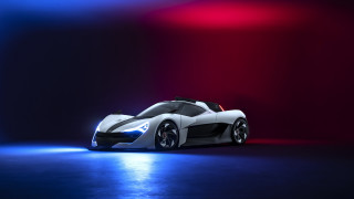 White sports car red blue - background free wallpaper