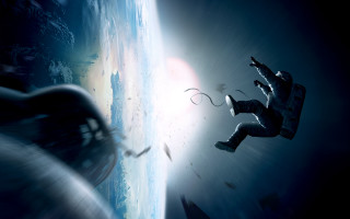 Space man floating shuttle planet - darek zabrocki free wallpaper
