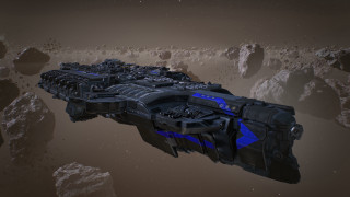 Futuristic spaceship rocky terrain starry - star citizen halo free wallpaper