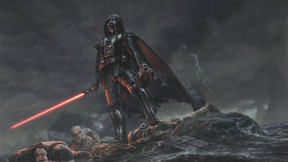 Star wars stormy boat saber - a light saber free wallpaper