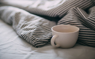 Coffee cup bed blanket morning - morning free wallpaper