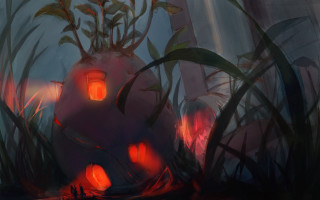 House forest lantern fantastark concept - anato finnstark free wallpaper for desktop
