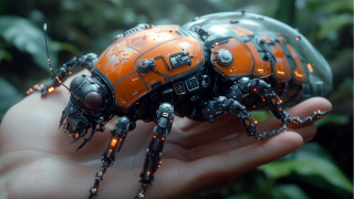 Hand insect lights green futurism - futurism free wallpaper