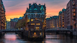 Heidelberg bridge city sunset river - heidelberg school free wallpaper