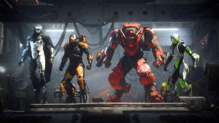 Neon robots cyborg mecha powerarmor - a group of robots free wallpaper