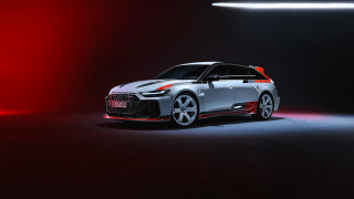 White car red stripes dark - de stijl free wallpaper