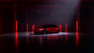 Red car dark garage red - elsa bleda free wallpaper