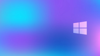 Blurry window blue pink background - eden box free wallpaper