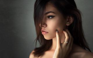 Elina karimova portrait jewelry black - her finger free wallpaper