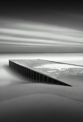 Long exposure pier beach water - arie smit free wallpaper