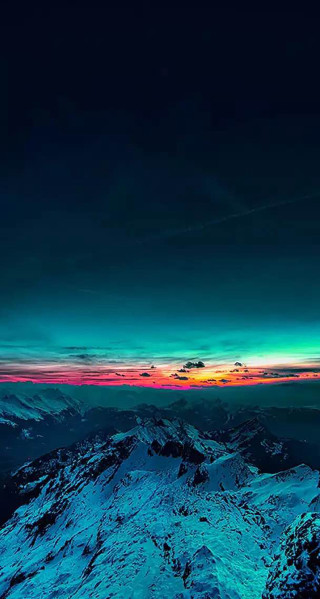 Mountain sky clouds bright blue - the top of it free wallpaper