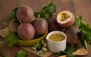 Fruit mustard bowl table rayonism - professional free wallpaper