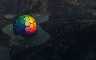 Colorful ball fireflies stars earth - firefly free wallpaper