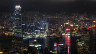 City skyline night bridge lights 8 - cui bai free wallpaper